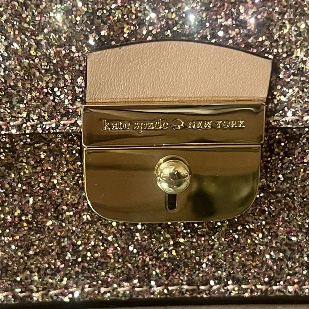 Kate Spade Glittery Pink Crossbody Bag
